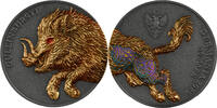 Polen 10 Mark 2025 Silver coin 2 oz Germania Mint Beasts Gullinbursti 20... 257.05 £  +  16.46 £ shipping