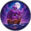 Polen 1 Dollar 2025 Silver Coin 1oz American Eagle Masters of the Seas #3 Amethyst Crown Antique Col mint / new / antique finish