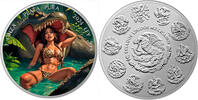 Mexiko 1 Onza Mexico Libertad 1 oz - Dia de los Muertos - Crocodile Attack - 2024 Color -