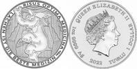 Tuvalu 1 TVD Silver coin 1 oz Tuvalu Ottifant Funnyfant 2022 Risus Optima Medicina Silver -