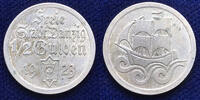 European Coins 1/2 Gulden Poland, Danzig: 1923 KM# 144 -