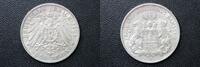European Coins 3 Mark 1909 J Germany, Hamburg Silver  KM#620  52.96 &pound;  +  18.90 &pound; shipping