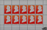 Österreich Österreich 2006 **, 10 x € 0,55 - 250. Geburtstag W. A. Mozart, Klbg. -