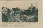 Deutschland Ansichtskarte Günzburg Straßenansicht ca.1900 -