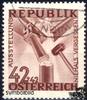 Österreich o 1946 - 42+42 Groschen Antifa-Austellung -