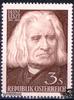 Österreich Österreich ** 1961 - 3 S - 150. Geburtstag von Franz Liszt -