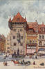 Deutschland Ansichtskarte, Künstlerkarte Nürnberg Nassauerhaus, sign Franz Schmidt, Sonderstempel 1912 -