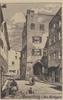 Deutschland Ansichtskarte Wasserburg am Inn Kirchgasse Künstlerkarte Merian 1913 -