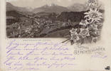 Deutschland Ansichtskarte Litho Berchtesgaden 1890 -
