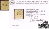 1 Kreuzer Handpapier - Nr.1 HIII - kadmiumgelb - mit Attest: Dr. Ferchenbauer -