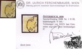 1 Kreuzer Handpapier - Nr.1 HIII - kadmiumgeln - mit Attest: Dr. Ferchenbauer -