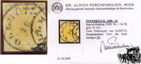 1 Kreuzer Maschinenpapier - Nr.1MIII -
