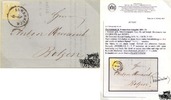 1 Kreuzer Maschinenpapier - Nr.1MIII EF Brief -