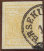 Österreich 1850 - 1 Kreuzer ockergelb o -