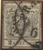 2 Kreuzer Maschinenpapier - Nr.2MIIIa -