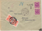 Österreich Österreich ** 1946 - 2 x 6 Pfg. auf Brief mit Nachporto -
