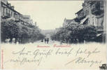 Deutschland Ansichtskarte Franzensbad, Kaiserstrasse, gelaufen 1897 -