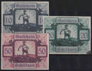 Österreich 10, 20 und 50 Heller - Schildorn -