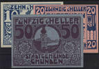Österreich 10, 20 und 50 Heller - Gmunden -