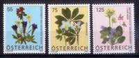 Österreich ** 2007 - 0,55; 0,75; 1,25 € Blumen -