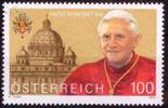 Österreich ** 2007 - 1,00 Euro 80. Geburtstag Papst Benedikt XVI. -