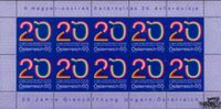 Österreich Österreich Klbg. 2009 ** - 10 x € 0,65 - 20 Jahre Grenzeröffnung Ungarn - Österreich -
