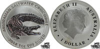 Australien 1 Dollar 1 Dollar 2014 - Krokodil -