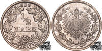 1/2 Mark 1917 F Deutschland 1/2 Mark 1917 F vz.-stplfr.