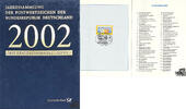 Deutschland Jahressammlung mit Postwertzeichen der Bundesrepublik Deutschland 2002 -