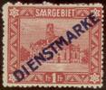 Saargebiet, Dienstmarke 1 Franken Type I - Nr.11 I -