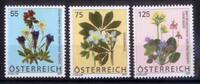 Österreich o 2007 - 0,55; 0,75; 1,25 € Blumen -