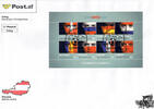 Österreich 2008 Block FDC - 2,90 € - UEFA EURO 2008 - Flaggen 2 -