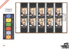 Österreich Österreich Kleinbogen FDC 2009 - 10 x 0,55 € Österreicher in Hollywood -
