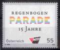 Österreich Österreich 2010 o - 0,55 € - 15 Jahre Regenbogenparade -