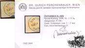 1 Kreuzer Handpapier - Nr.1HIa orangeocker -