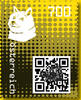 7,00 - Crypto stamp mit intaktem Sicherheitsetikett - DOGE- gelb - 5 stelliger Code - Österreich ** 2020 -