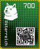 7,00 - Crypto stamp mit intaktem Sicherheitsetikett - DOGE - grün - 5 stelliger Code - Österreich ** 2020 -
