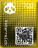 7,00 - Crypto stamp mit intaktem Sicherheitsetikett - PANDA - gelb - 6 stelliger Code - Österreich ** 2020 -