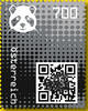 7,00 - Crypto stamp mit intaktem Sicherheitsetikett - PANDA - schwarz - 5 stelliger Code - Österreich ** 2020 -