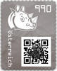 9,90 - Crypto stamp mit intaktem Sicherheitsetikett - RHINO - SCHWARZ - Österreich ** 2021 -