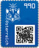 9,90 - Crypto stamp mit intaktem Sicherheitsetikett - KATZE - BLAU - Österreich ** 2021 -