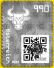 9,90 - Crypto stamp mit intaktem Sicherheitsetikett - BULLE - schwarz - 5 stelliger Code - Österreich ** 2022 -