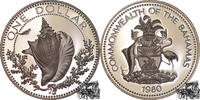 Bahamas 1 Dollar 1 Dollar 1980 - Bahamas, Muschelhorn -