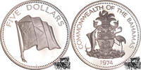 5 Dollars 5 Dollar 1974 - Flagge, Bahamas -