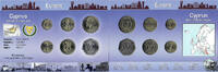 Zypern 0,01 - 0,50 Pfund KMS - Zypern -