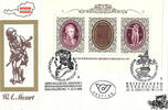 Österreich 1991 FDC 200. Todestag W. A. Mozart - Sonderstempel Salzburg & Wien -