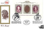 Österreich 1991 FDC 200. Todestag W. A. Mozart - Sonderstempel Salzburg & Wien -