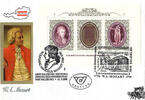 Österreich 1991 FDC 200. Todestag W. A. Mozart - Sonderstempel Salzburg & Zauberflöten-Häuschen -