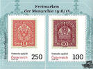 Österreich 2023 Block o - € 3,50 - Freimarken 1916/18 -