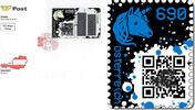 6,90 - Crypto stamp - blau - 6 stelliger Code - Österreich FDC 2019 -